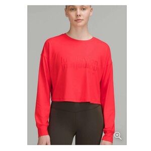 Lululemon muscle Love Long Sleeve (red)